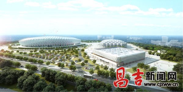 昌吉体育场在建 游泳馆明年春开建(组图)