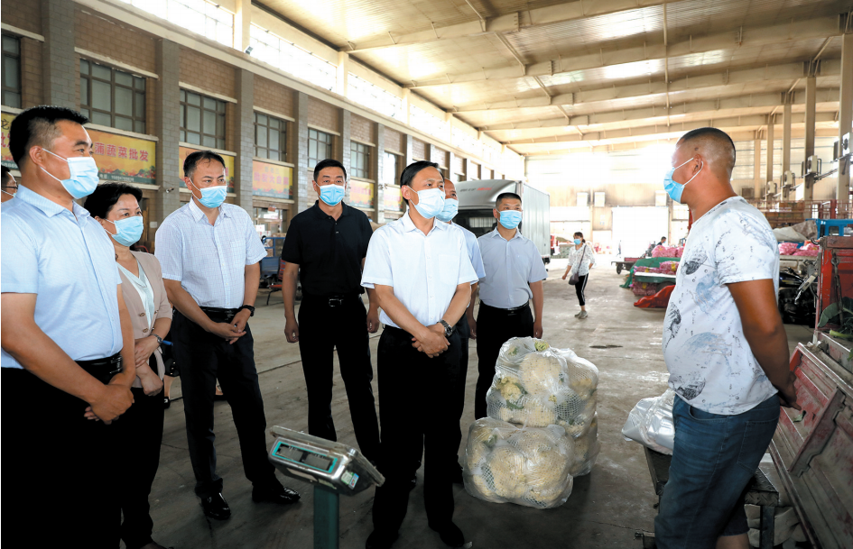 王国和在昌吉市调研检查农贸市场疫情防控工作时强调